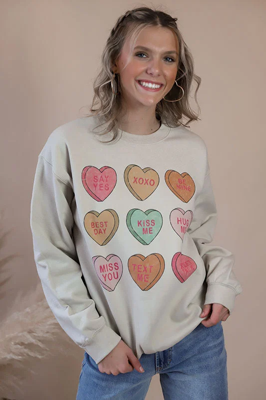 Conversation Heart Sweatshirt