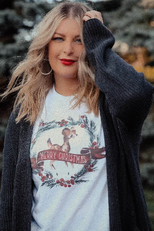 Vintage Christmas Wreath Tee