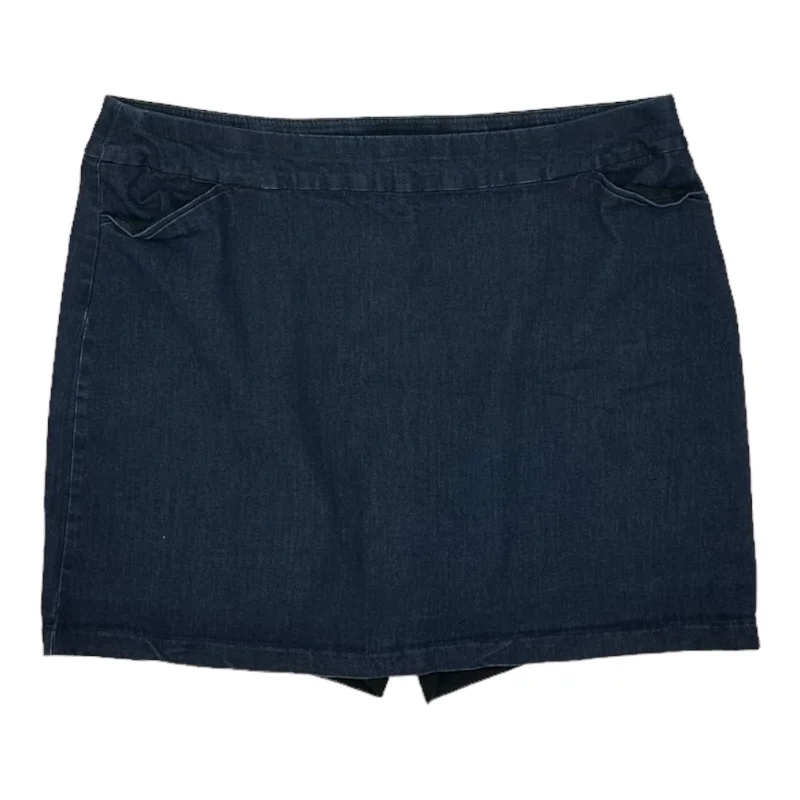 BLUE DENIM SKORT by CROFT AND BARROW Size:20W