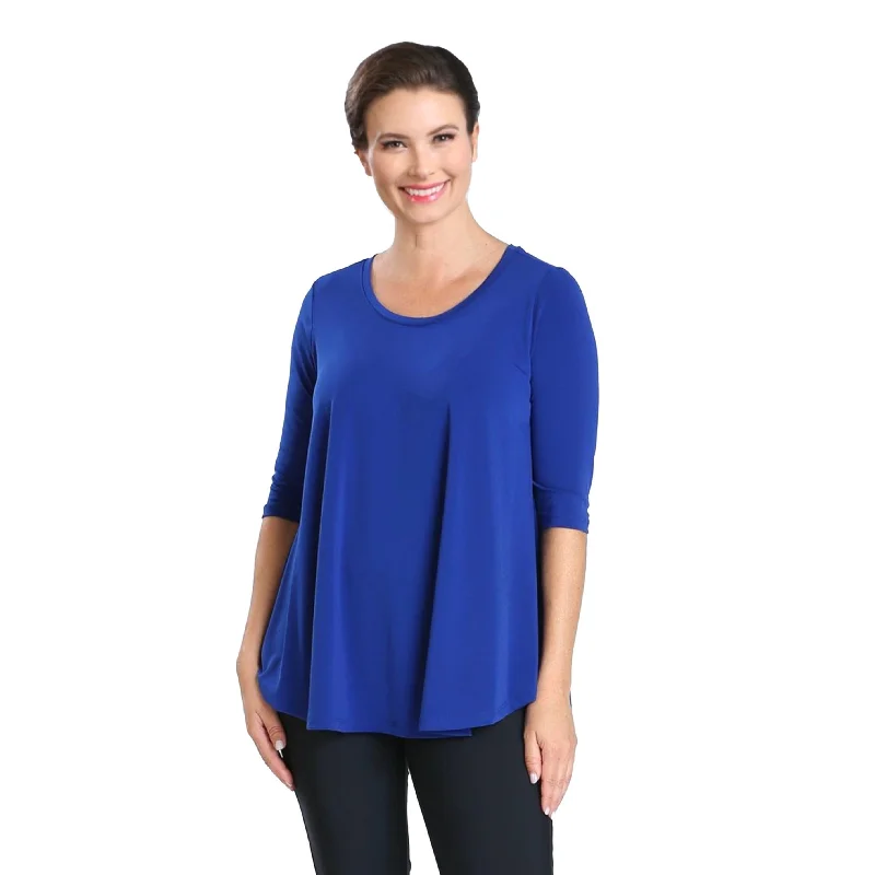 IC Collection Solid High-Low Top in Blue - 6899T-BLU