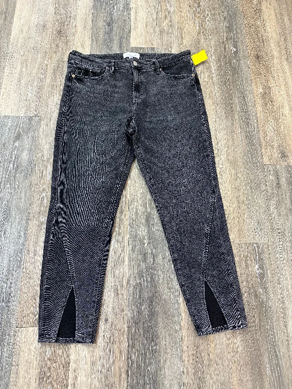 Jeans Skinny By Dear John In Black Denim, Size: 14