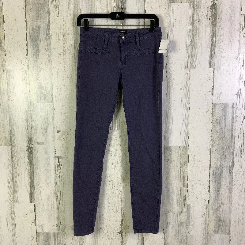 Jeans Skinny By Just Black In Purple Denim, Size: 0