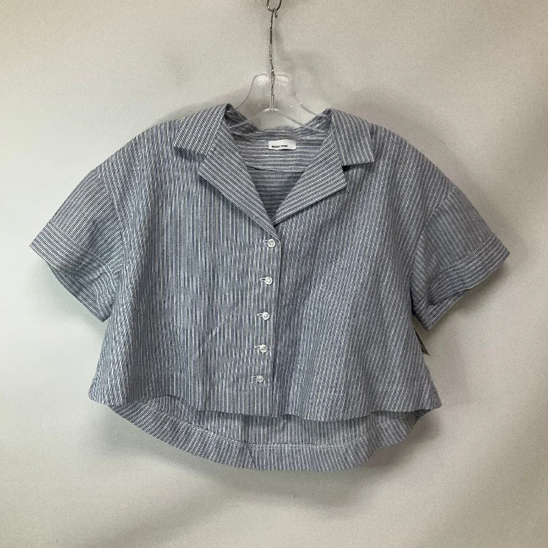 Top Short Sleeve By Cma In Blue, Size: Xs