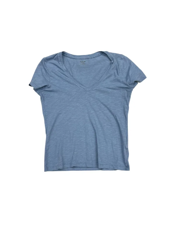 Top Short Sleeve By Madewell In Blue, Size: Xs