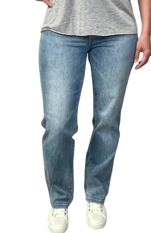 Tummy Control Straight Leg Jeans In Denim