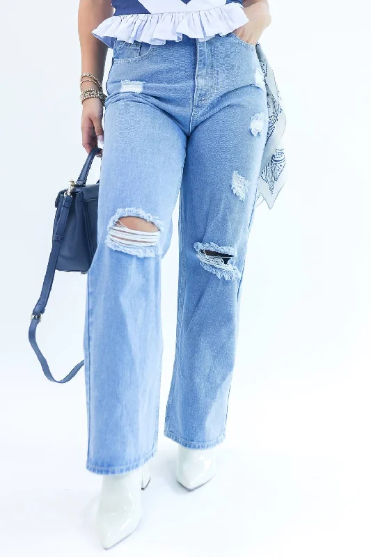 Wendi High Waist Jean In Light Wash