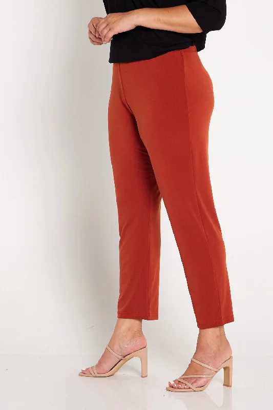 Gianna Pants Petite - Rust