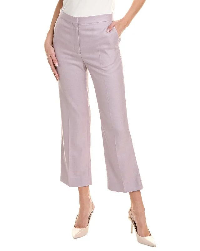 St. John Silk & Wool-Blend Suiting Pant