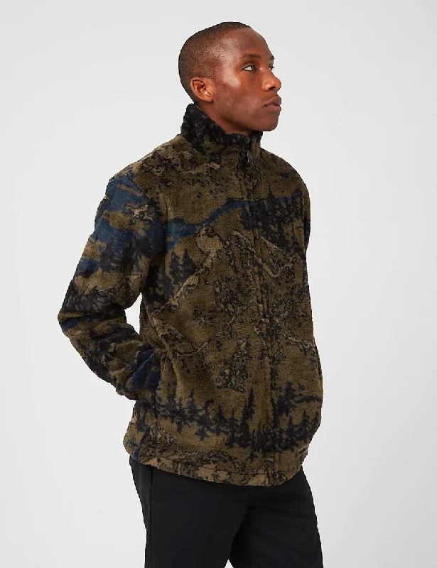 Carhartt-WIP High Plains Liner Fleece (Jacquard) - Cypress Green