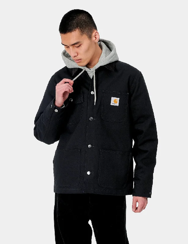 Carhartt-WIP Michigan Coat (Organic Cotton) - Black rigid