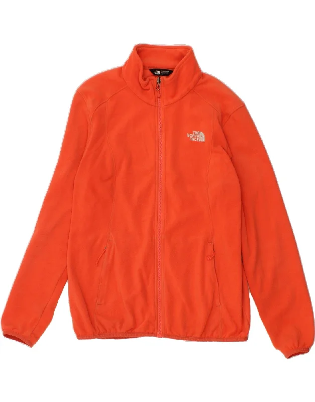 THE NORTH FACE Womens Fleece Jacket UK 16 Large Orange