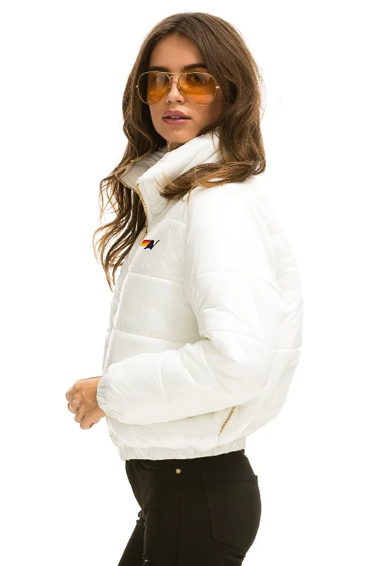 BOLT LUXE APRES PUFFER JACKET - GLOSSY WHITE