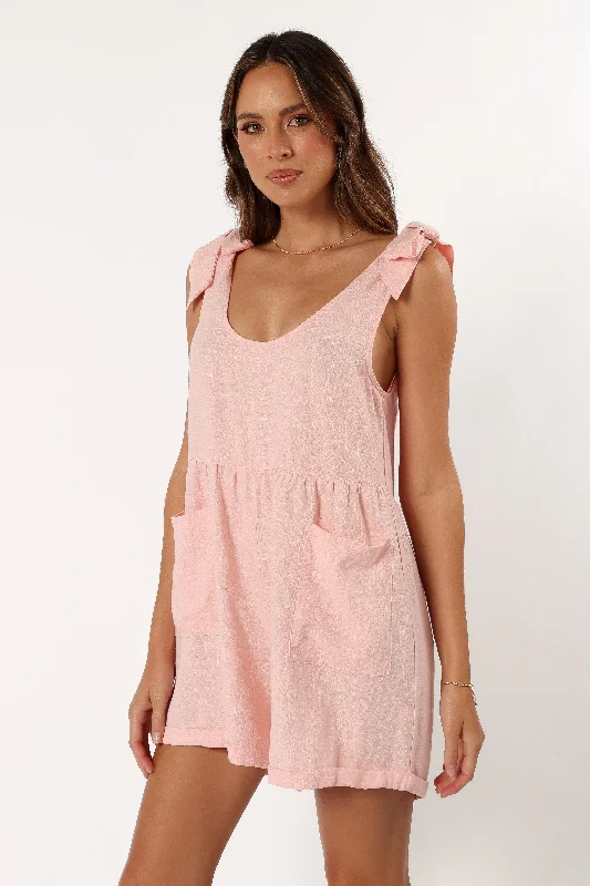 Lindy Romper - Pink