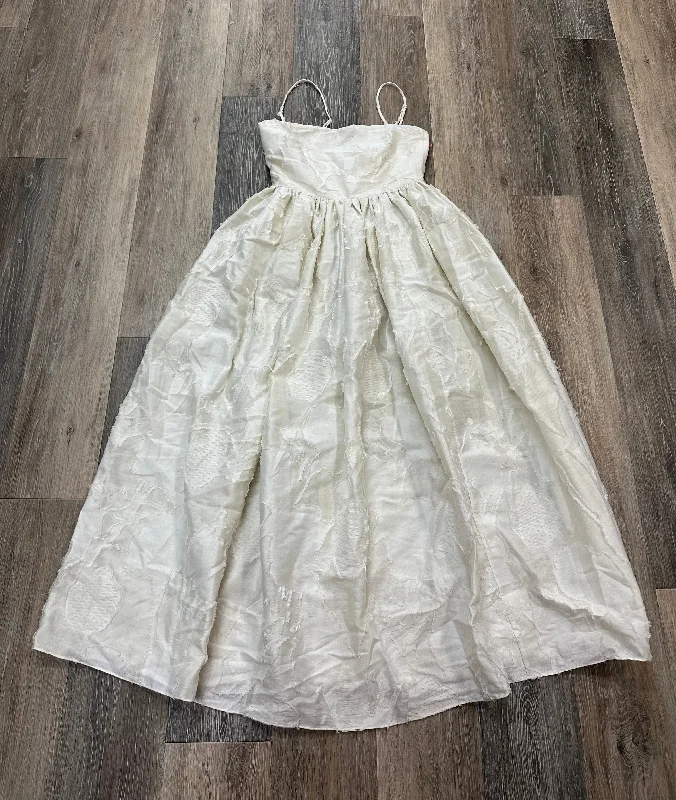 Cream Dress Casual Midi H&m, Size Xs