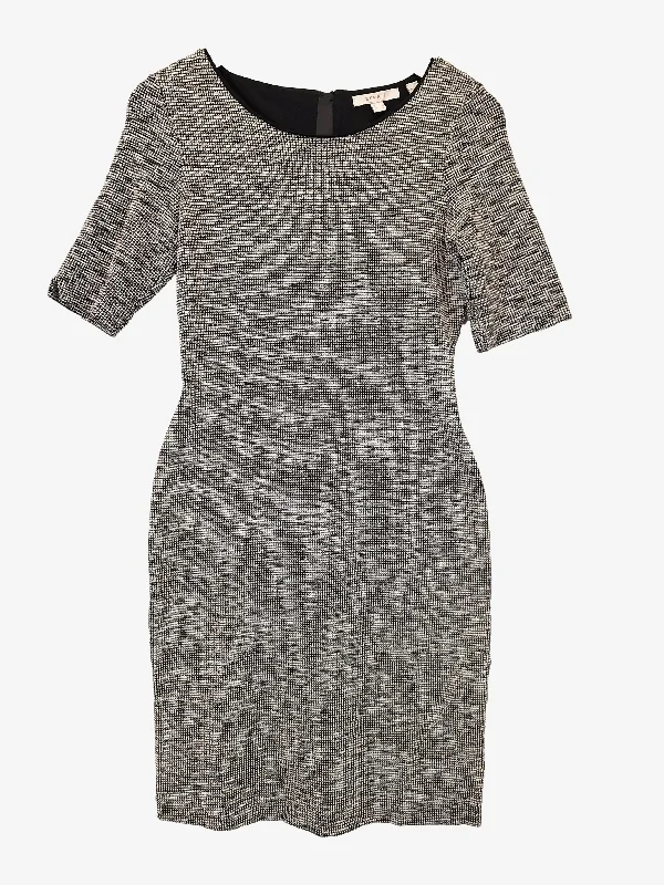 Esprit Stretch Textured Fitted Office Mini Dress Size M