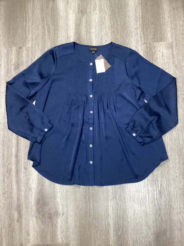 Blouse Long Sleeve By J. Jill In Blue, Size: S