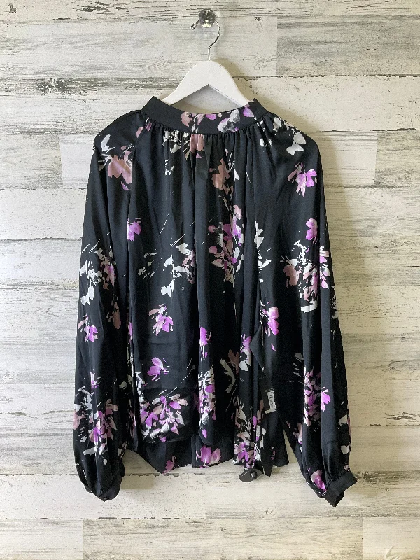 Blouse Long Sleeve By Worthington In Black, Size: 3x