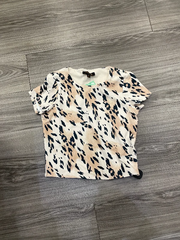 Blouse Short Sleeve By Truth In Animal Print, Size: S