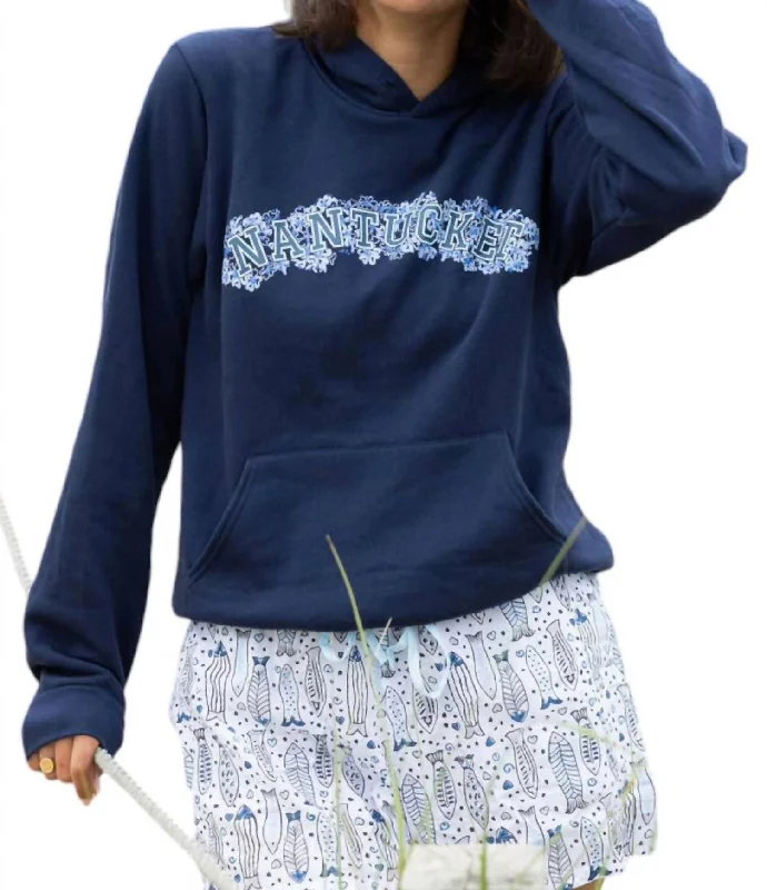 Endless Summer Nantucket Hoodie In Navy