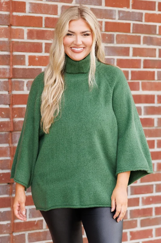 Sweet Girl Sweater, Hunter Green